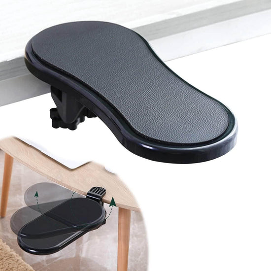 Ergonomic desk arm/wrist rest pad designed for PC and office users, providing comfort and support for long hours.